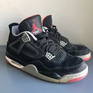 Nike Air Jordan 4 Cement Grey Black Sneakers